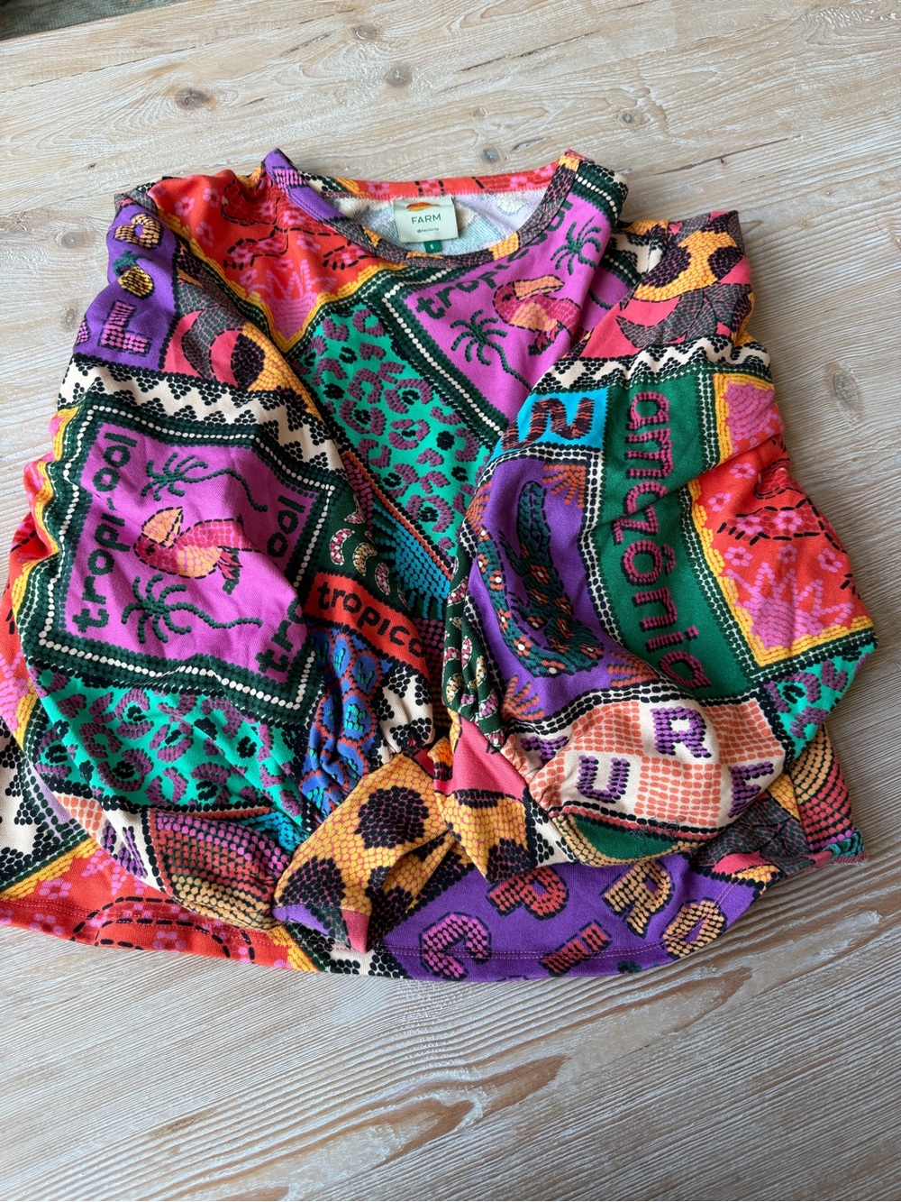 Farm Rio Multicolor Printed Women’s Top